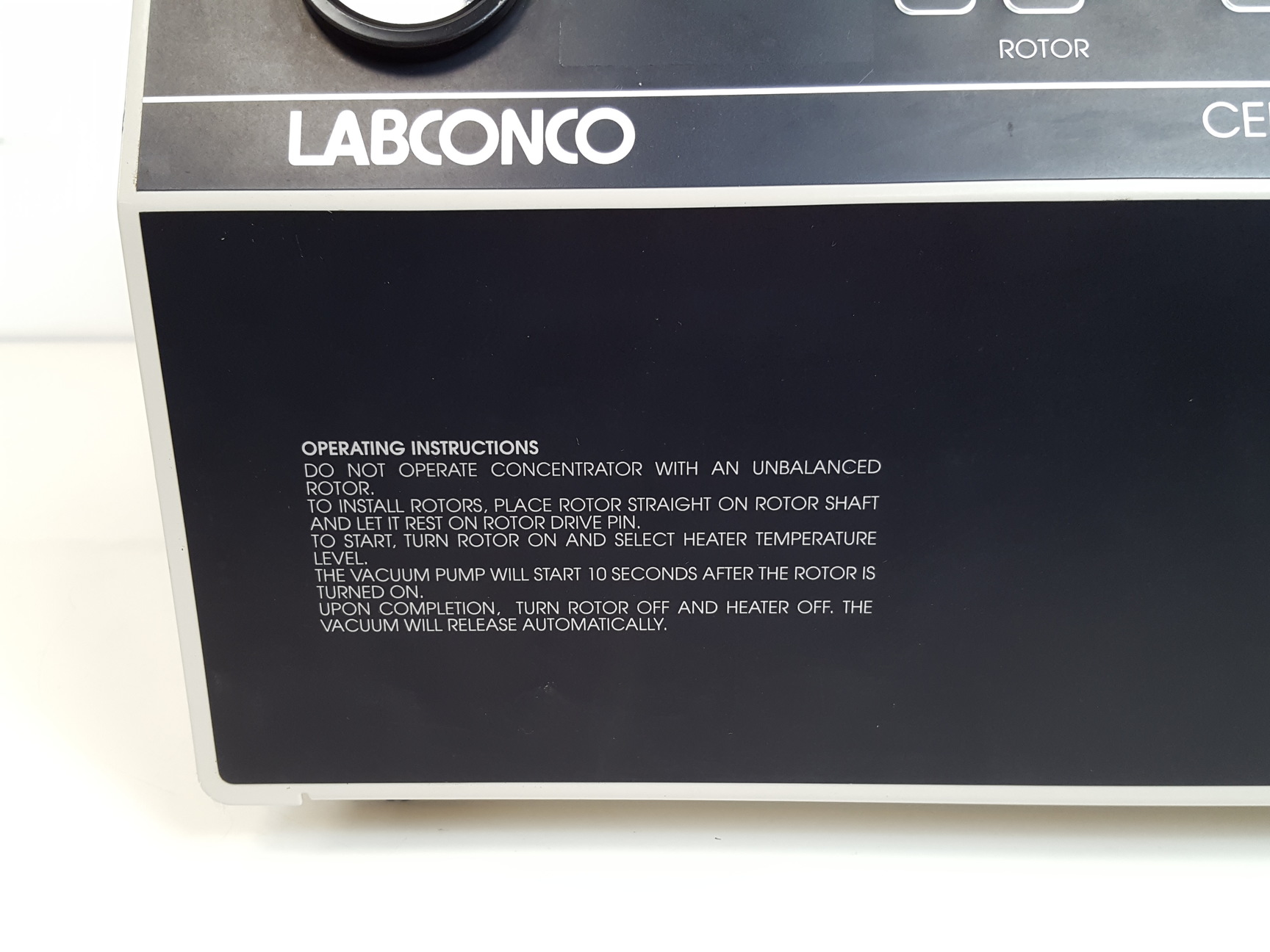 Image of LABCONCO Centrivap Concentrator Model: 78100-01 & CentriZap Strobe Gun Lab