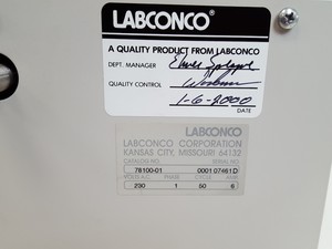 Thumbnail image of LABCONCO Centrivap Concentrator Model: 78100-01 & CentriZap Strobe Gun Lab
