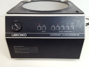 Thumbnail image of LABCONCO Centrivap Concentrator Model: 78100-01 & CentriZap Strobe Gun Lab