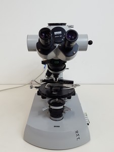 Thumbnail image of Zeiss Universal Microscope w/ 2 x Objectives Plan 2.5/0.08  100/-  1.6/0.03