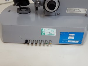 Thumbnail image of Zeiss Universal Microscope w/ 2 x Objectives Plan 2.5/0.08  100/-  1.6/0.03