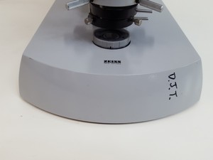 Thumbnail image of Zeiss Universal Microscope w/ 2 x Objectives Plan 2.5/0.08  100/-  1.6/0.03