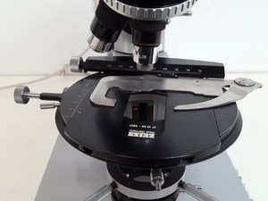 Thumbnail image of Zeiss Universal Microscope w/ 2 x Objectives Plan 2.5/0.08  100/-  1.6/0.03