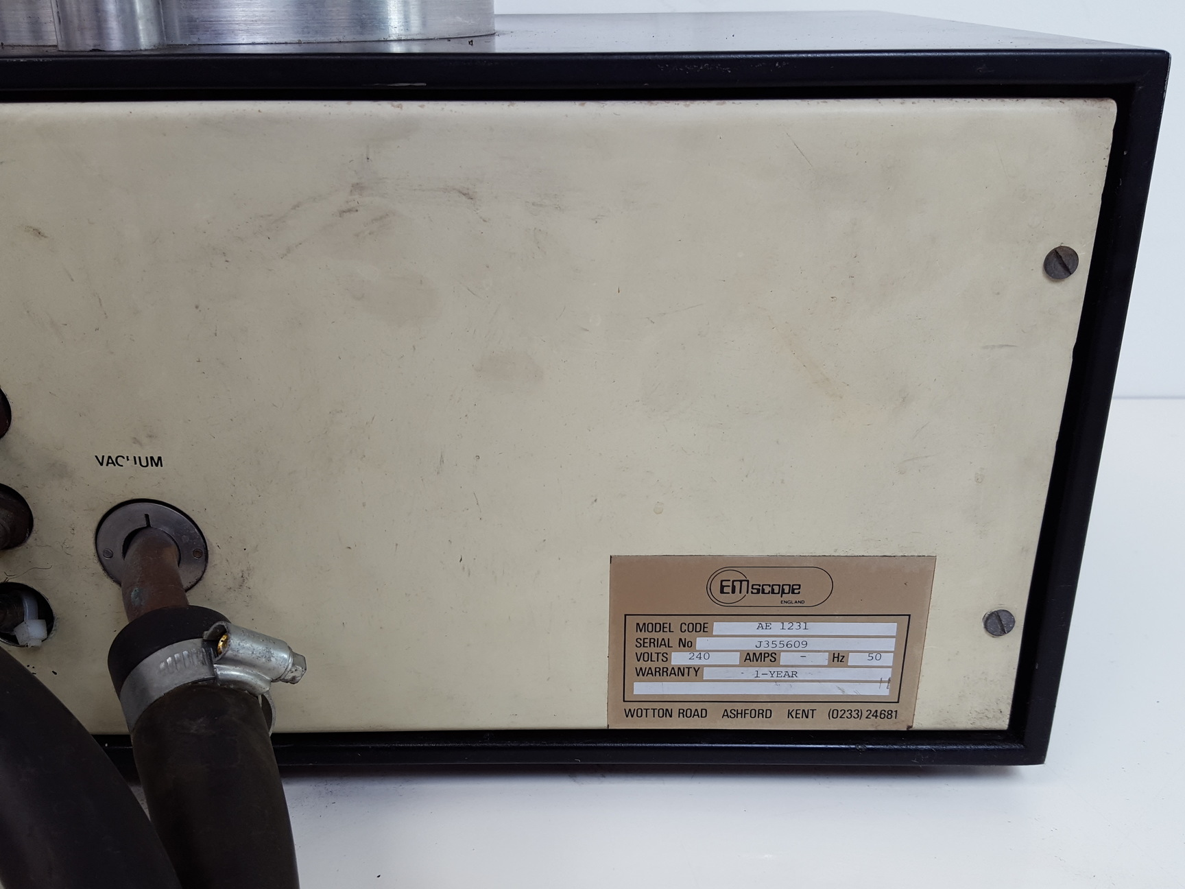 Image of EMscope AE 1231 Sputter Coater Film Deposition System Lab Spares/Repairs