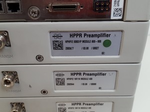 Thumbnail image of Bruker HPPR/2 with Preamplifier Modules 800-900, 400, & BioSpin Baseplate Lab