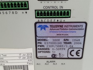 Thumbnail image of Teledyne EnviroTechnology Gas Filter Correlation Co Analyser  Model: 300E Lab