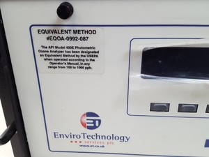 Thumbnail image of Teledyne Enviro Technology Photometric O3 Analyser  Model: 400E Lab