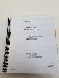 Thumbnail image of Teledyne Enviro Technology Photometric O3 Analyser  Model: 400E Lab