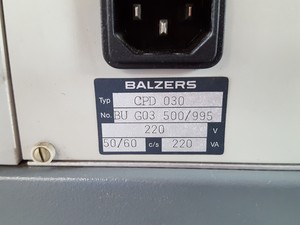 Thumbnail image of BALZERS Critical Point Dryer Model CPD 030 Lab