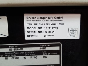 Thumbnail image of Affinity MRI Recirculating Chiller Lydall T12789 for Bruker BioSpin Lab