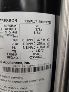 Thumbnail image of CRYOMECH CP2800 Series Helium Compressor Lab Spares/Repairs