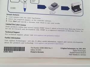 Thumbnail image of Agilent Technologies  2200 TapeStation with Software Lab