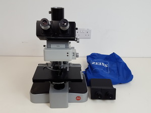Thumbnail image of Leitz Orthoplan Trinocular Phase Contrast Fluorescence Microscope & 5 x OBJs Lab