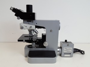 Thumbnail image of Leitz Orthoplan Trinocular Phase Contrast Fluorescence Microscope & 5 x OBJs Lab