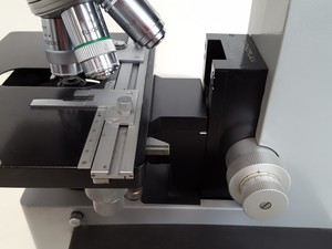 Thumbnail image of Leitz Orthoplan Trinocular Phase Contrast Fluorescence Microscope & 5 x OBJs Lab