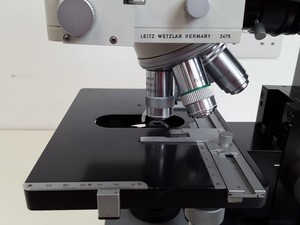 Thumbnail image of Leitz Orthoplan Trinocular Phase Contrast Fluorescence Microscope & 5 x OBJs Lab
