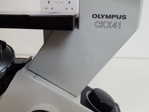 Thumbnail image of Olympus CKX41 Inverted Microscope w/ 2 x Objectives 20x/0.40 PhP  ∞/1/FN22 Lab