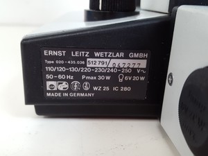 Thumbnail image of Leitz Laborlux K Binocular Microscope Type: 020-435.036 with 3 x Objectives Lab