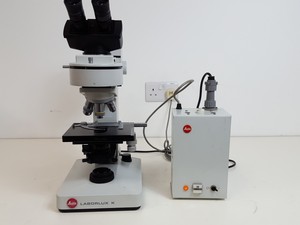 Thumbnail image of Leitz Laborlux K Binocular Microscope Type: 020-435.036 with 3 x Objectives Lab