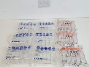 Thumbnail image of 9 x Bags of 5 x Cell Culture Flasks - Corning 75cm2 & Nunclon Surface 200ml Lab