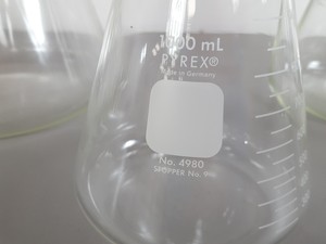 Thumbnail image of 25 x Conical Glass Lab Flasks - 5000ml, 3000ml, 2000ml, 1000ml, 500ml, 250ml,