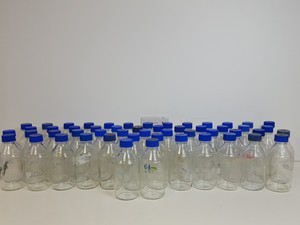 Thumbnail image of 185 x Glass Laboratory Bottles with Lids - 1000ml, 500ml, 250ml, 100ml, 50ml Lab