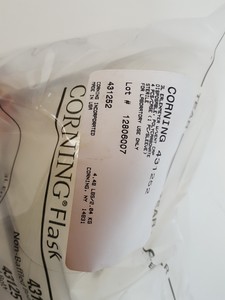 Thumbnail image of 4 x Corning 3L Plastic Erlenmeyer Conical Flasks with Vented Caps Lab