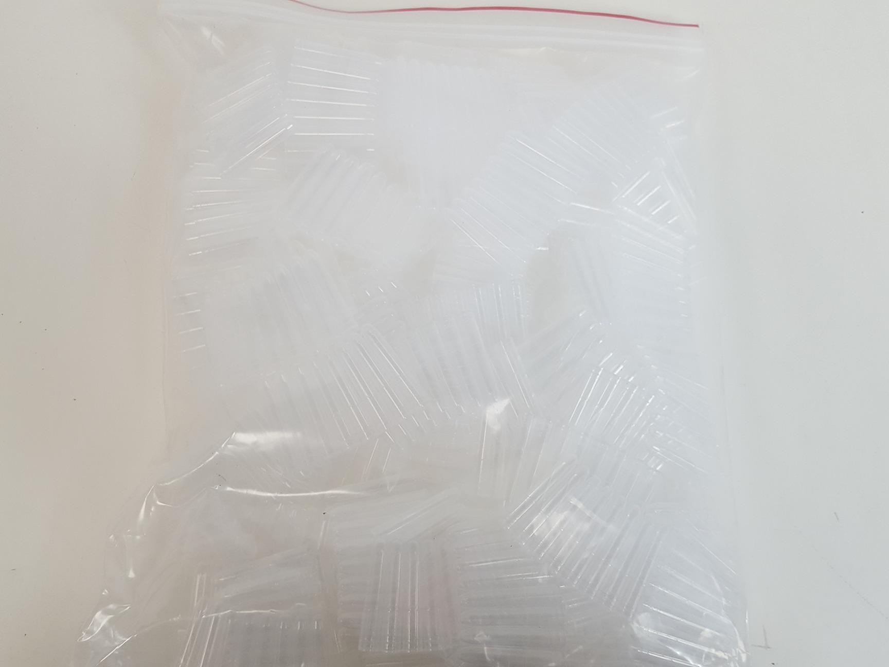Image of Large Lot of Cell Culture Laboratory Plasticware - Plates, Flasks, Bottles, Caps