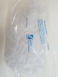 Thumbnail image of Large Lot of Cell Culture Laboratory Plasticware - Plates, Flasks, Bottles, Caps