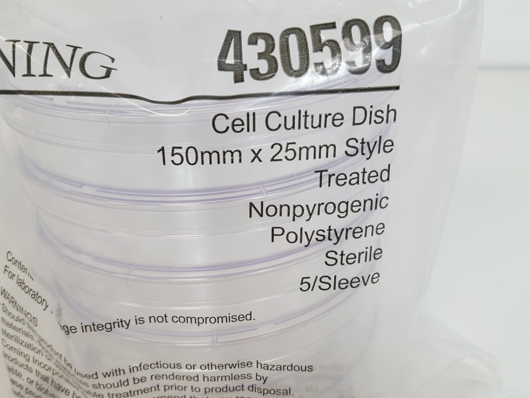 Image of Large Lot of Cell Culture Laboratory Plasticware - Plates, Flasks, Bottles, Caps