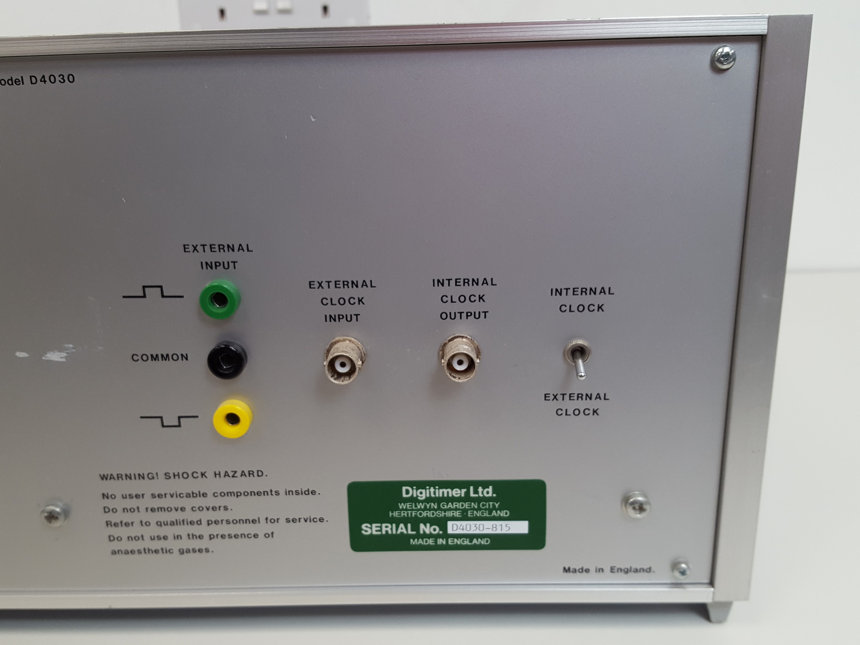 Image of Digitimer Model D4030 Electrical Stimulator Counter Lab