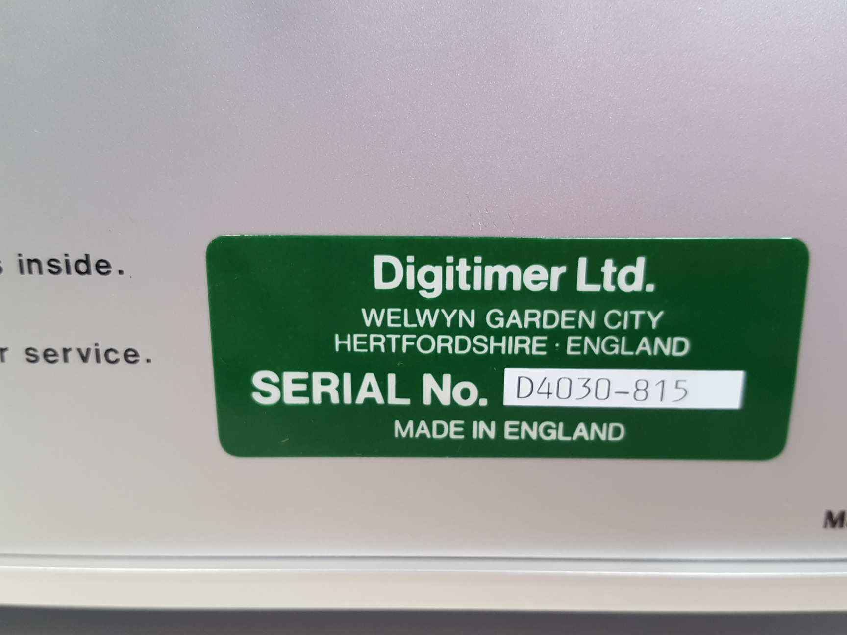 Image of Digitimer Model D4030 Electrical Stimulator Counter Lab