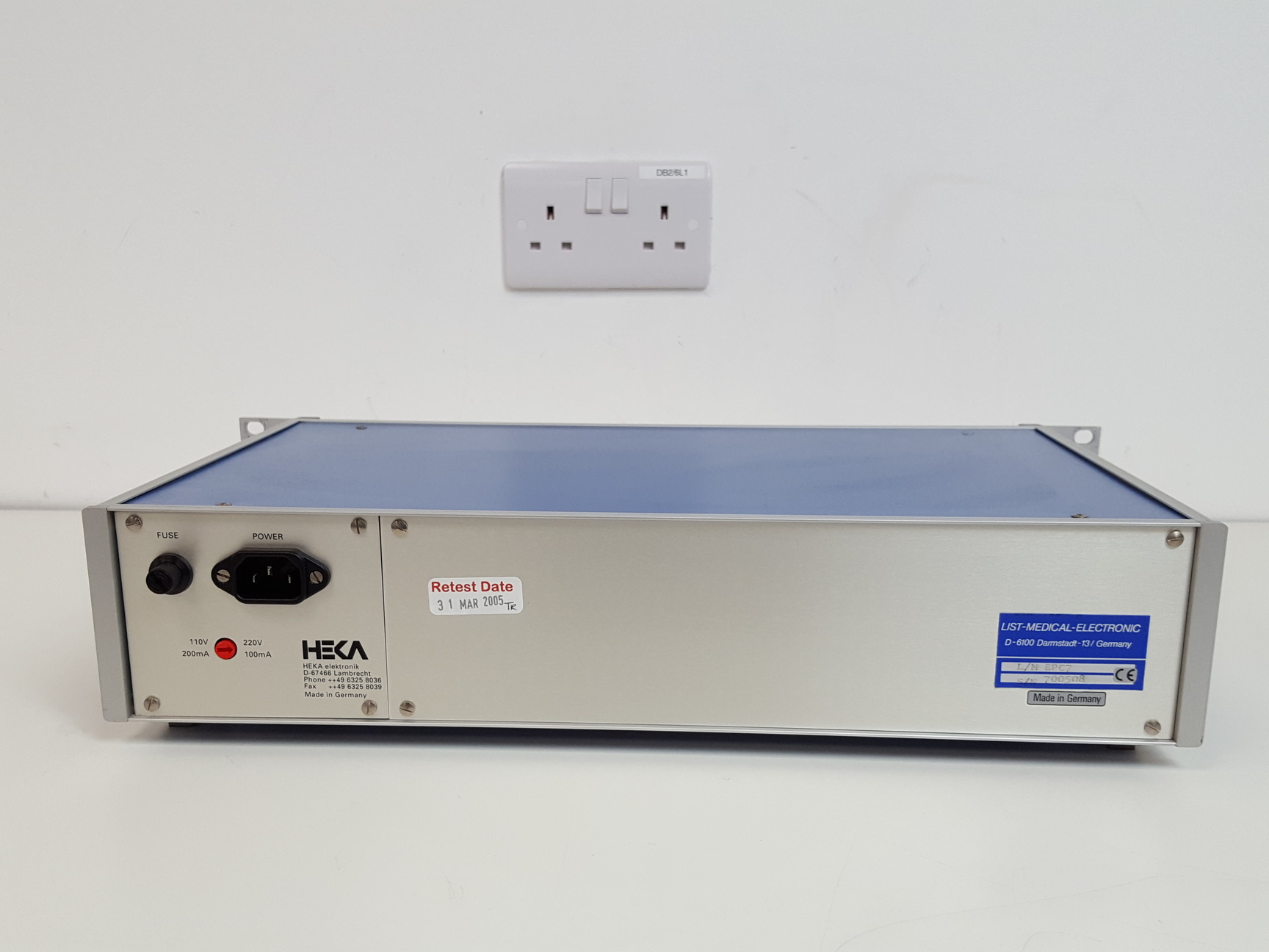 Image of HEKA EPC 7 Patch Clamp Amplifier with Probe Lab