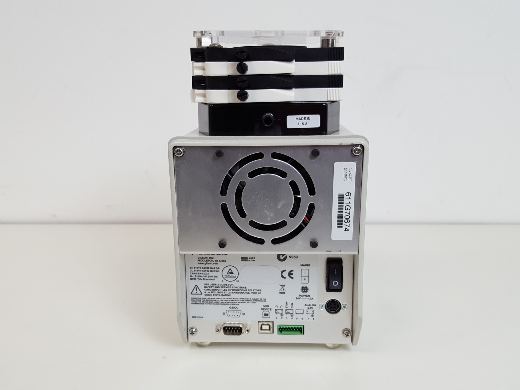 Image of GILSON Minipuls 3 Model: F155001 Peristaltic Pump Lab