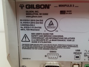 Thumbnail image of GILSON Minipuls 3 Model: F155001 Peristaltic Pump Lab