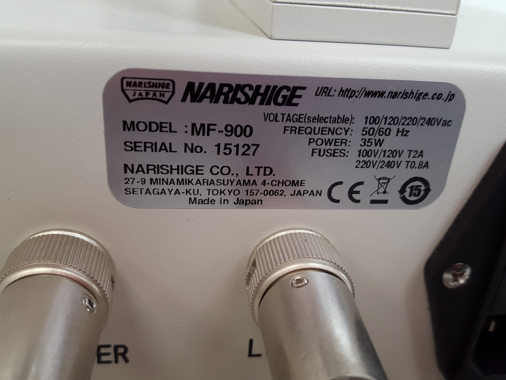 Image of Narishige Japan  Micro Forge MF-900 Lab