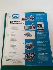 Thumbnail image of Gaertner Auto Gain Ellipsometer L116B System w/ Hewlett Packard 9826 Computer