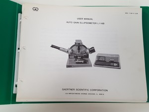 Thumbnail image of Gaertner Auto Gain Ellipsometer L116B System w/ Hewlett Packard 9826 Computer