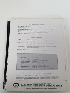 Thumbnail image of Gaertner Auto Gain Ellipsometer L116B System w/ Hewlett Packard 9826 Computer