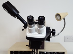 Thumbnail image of Kulicke & Soffa 4123 Wire Wedge Bonder With Bausch & Lomb Scope Lab