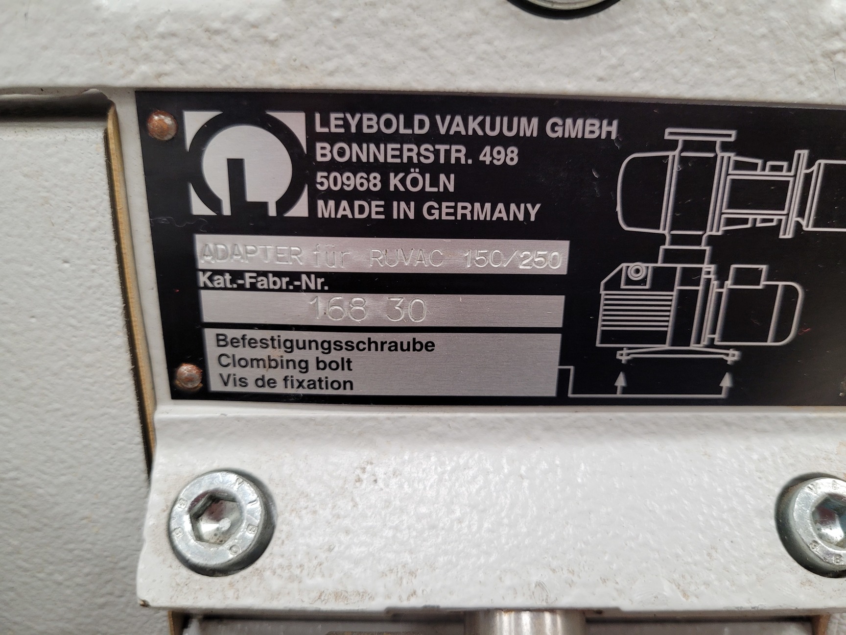 Image of Leybold Trivac Ruvac Pump System - CF 40-65, ARS 40-65, WS251 PFPE 11727 Lab