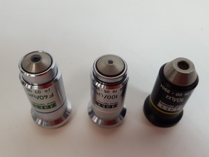 Thumbnail image of Carl Zeiss KF2 Microscope with 3 x Objectives - 10/0.22  160/- , Ph2  F40/0.65 