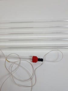 Thumbnail image of 7x Pharmacia Fine Chemicals Glass Chromatography Columns  1x22  1x37 5x107cm