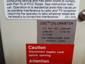 Thumbnail image of Perkin Elmer 7 Series/UNIX DSC 7 Differential Scanning Calorimeter System  Lab