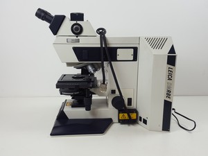 Thumbnail image of Leica DMRBE Fluorescence Trinocular Microscope & 4 x Objectives PL FLUOTAR Lab