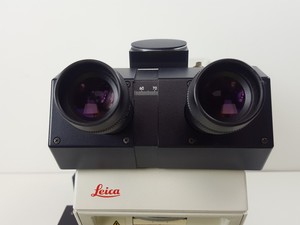 Thumbnail image of Leica DMRBE Fluorescence Trinocular Microscope & 4 x Objectives PL FLUOTAR Lab