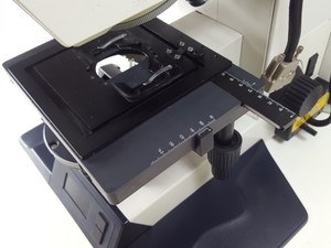 Thumbnail image of Leica DMRBE Fluorescence Trinocular Microscope & 4 x Objectives PL FLUOTAR Lab