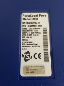Thumbnail image of TSI Portacount Pro+ Universal 8038 Fit Tester Lab