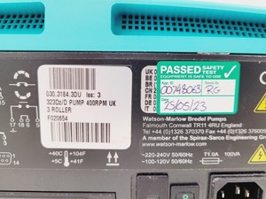 Thumbnail image of Watson Marlow SciQ 323Dz Peristaltic Pump with 313DW Head Lab