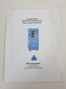 Thumbnail image of MTI Corporation Vacuum Drying Oven OV-DZ-6210 Lab